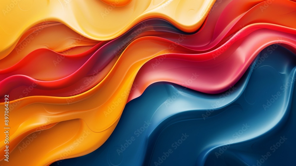 Abstract Wavy Background with Vibrant Colors Abstract Wavy Background with Vibrant Colors