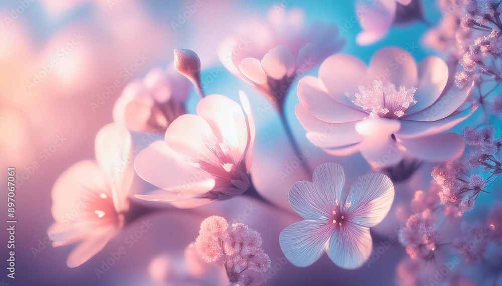 Beautiful and delicate pattern on a flower on a pastel background using a macro lens. Beautiful delicate light flower close-up Beautiful and delicate pattern on a flower on a pastel background using a macro lens. Beautiful delicate light flower close-up