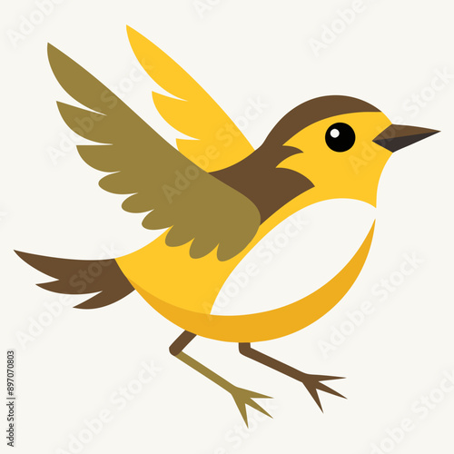 illustration of a bird vector art