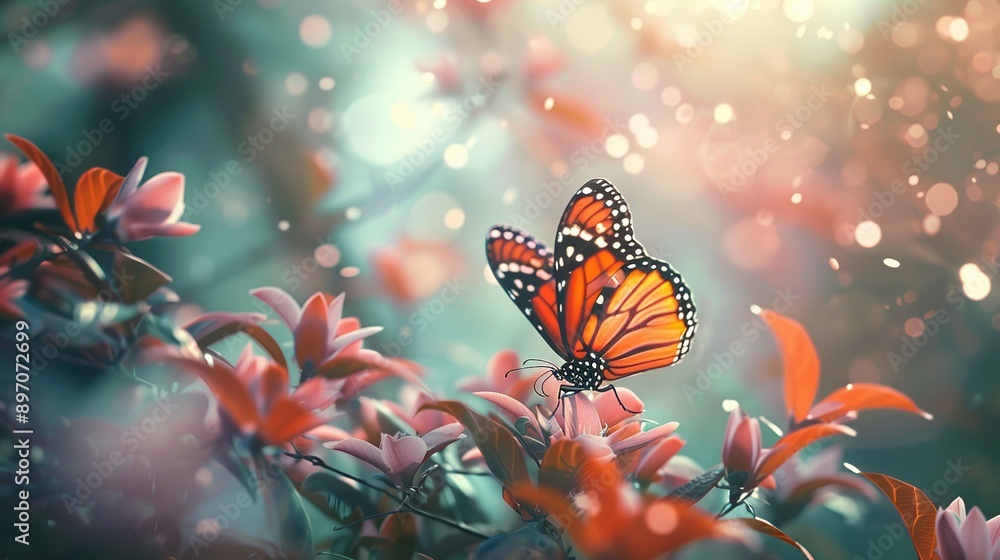 Abstract nature spring background spring flowers Abstract nature spring background spring flowers