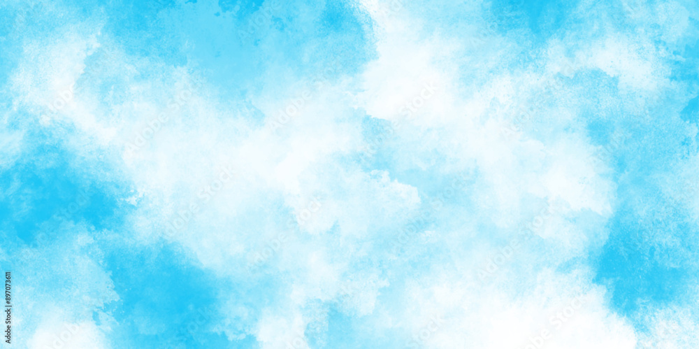 abstract painted white clouds with pastel blue sky, Brush paint blue paper textured canvas element with clouds, Soft cloud in the sky background blue tone for wallpaper, graphics design. abstract painted white clouds with pastel blue sky, Brush paint blue paper textured canvas element with clouds, Soft cloud in the sky background blue tone for wallpaper, graphics design.