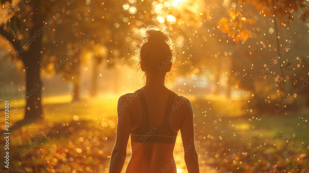 Morning outdoor workout in the park, embracing fresh air and fitness. Morning outdoor workout in the park, embracing fresh air and fitness.