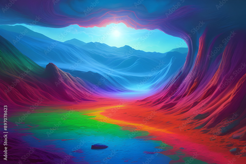 Vivid Extraterrestrial Terrain, A Cosmic Odyssey. Vivid Extraterrestrial Terrain, A Cosmic Odyssey.