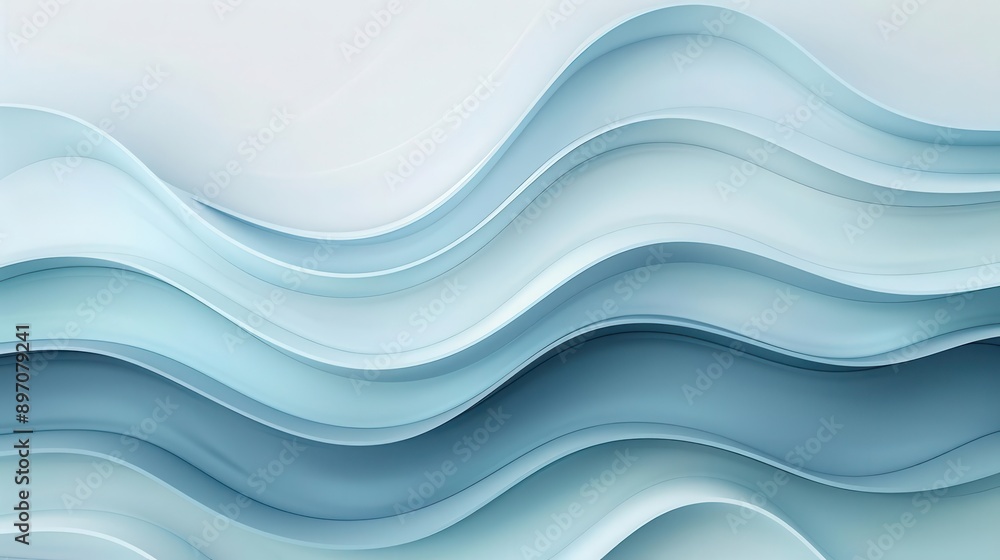 Layers of abstract waves, 3D background, rhythmic and engaging Layers of abstract waves, 3D background, rhythmic and engaging