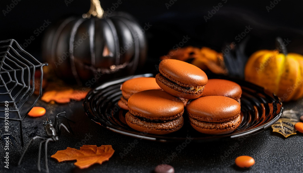 MACARRONS DECOCADOS PARA O HALLOWEN MACARRONS DECOCADOS PARA O HALLOWEN