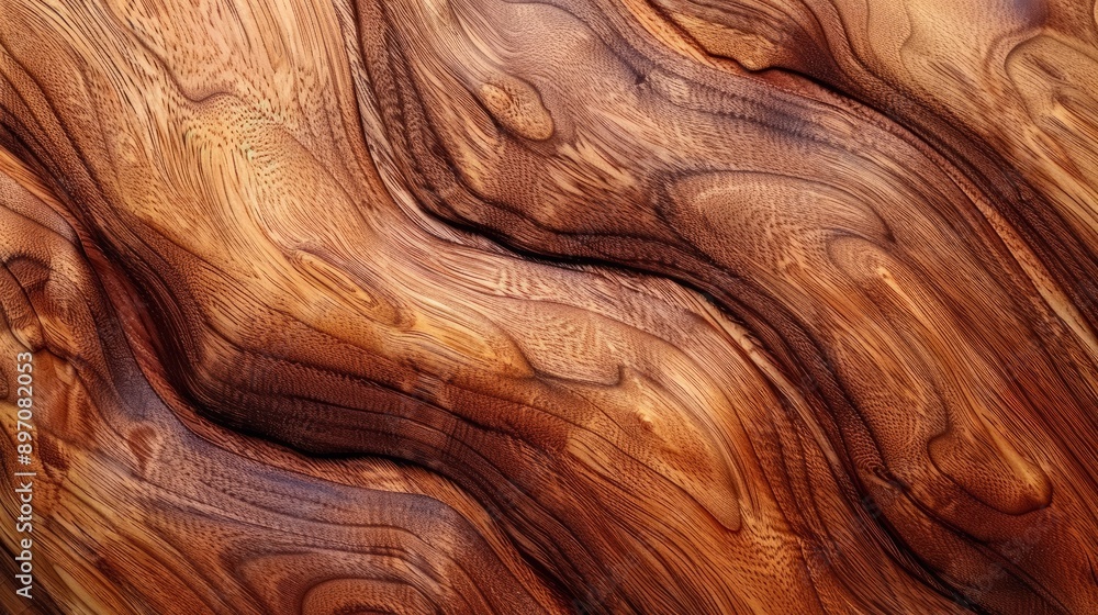 The teak wood grain showcases a beautiful pattern with intricate swirling lines, adding elegance and charm The teak wood grain showcases a beautiful pattern with intricate swirling lines, adding elegance and charm