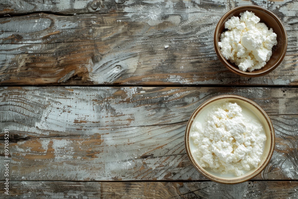 Dairy Products on wood background. Natural lighting, dairy products placed on a textured wooden background Dairy Products on wood background. Natural lighting, dairy products placed on a textured wooden background