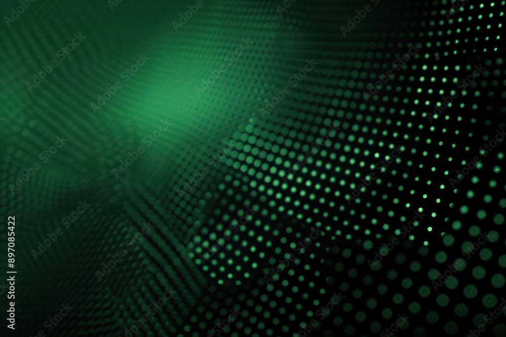 Deep green and black gradient textured background with a dot matrix pattern, photo studio backdrop, computer digital Deep green and black gradient textured background with a dot matrix pattern, photo studio backdrop, computer digital