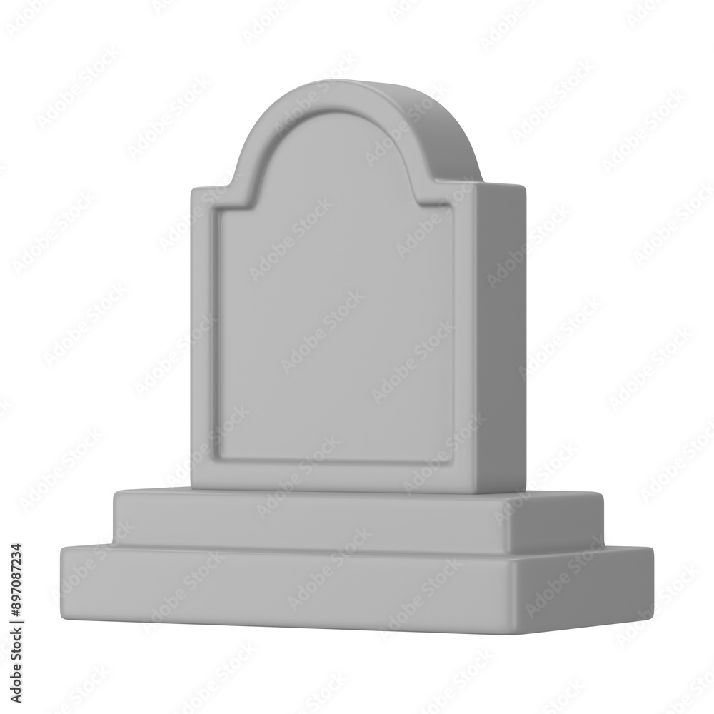 PNG 3D tombstone, element illustration, transparent background. PNG 3D tombstone, element illustration, transparent background.
