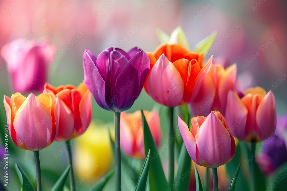 colorful tulips background colorful tulips background