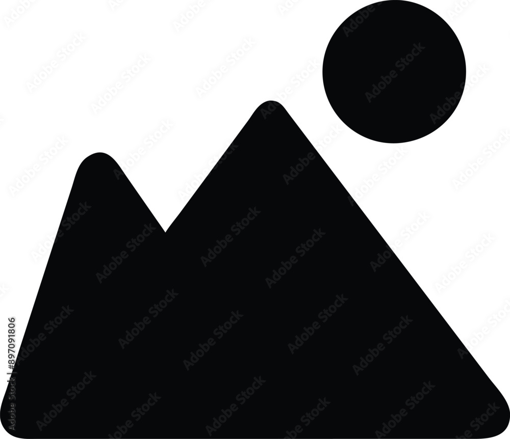 Image file icon or Nature Icon with vector illustration Image file icon or Nature Icon with vector illustration