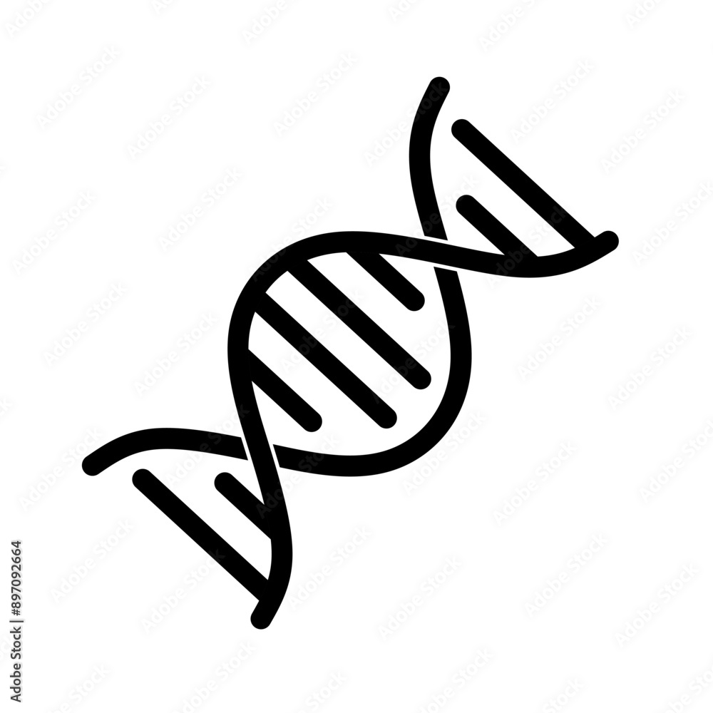 DNA icon vector with simple design DNA icon vector with simple design