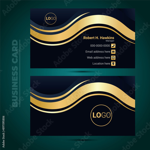 Luxury and Corporate Business Card Design Template.