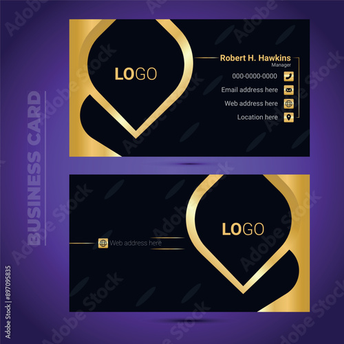 Luxury and Corporate Business Card Design Template.