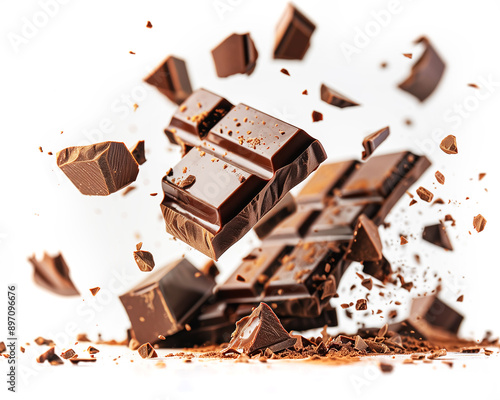 チョコレートが砕ける瞬間