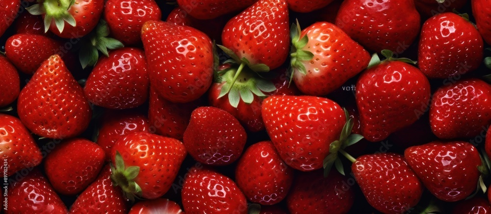 A Pile of Fresh, Ripe Strawberries A Pile of Fresh, Ripe Strawberries