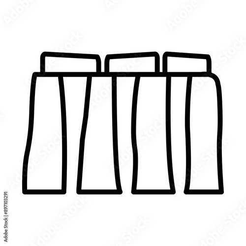 Stonehenge line icon