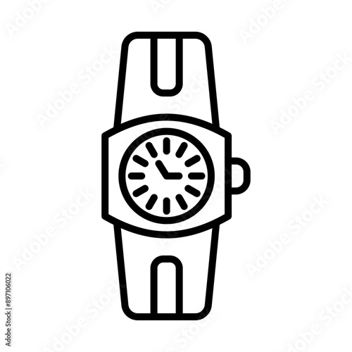 Wristwatch line icon
