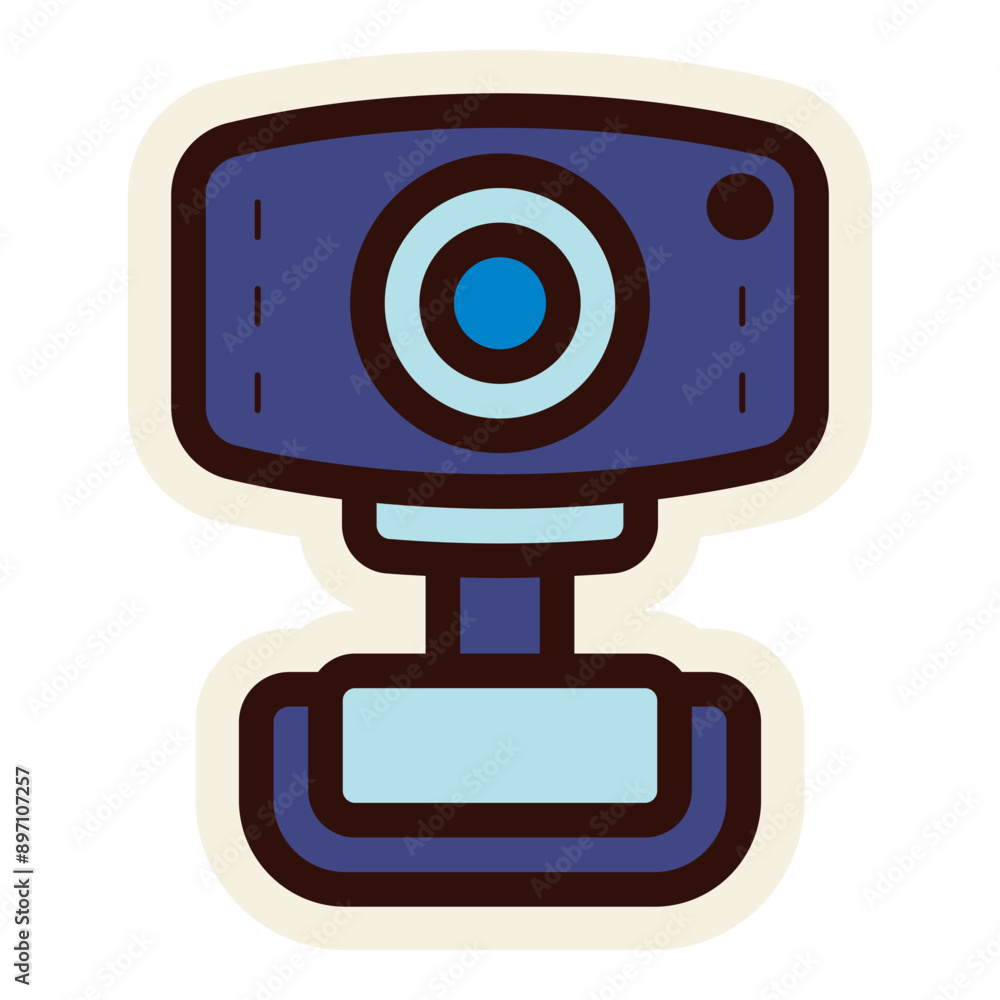 digital webcam electronic device sticker digital webcam electronic device sticker