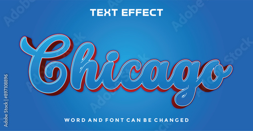 Chicago editable text effect
