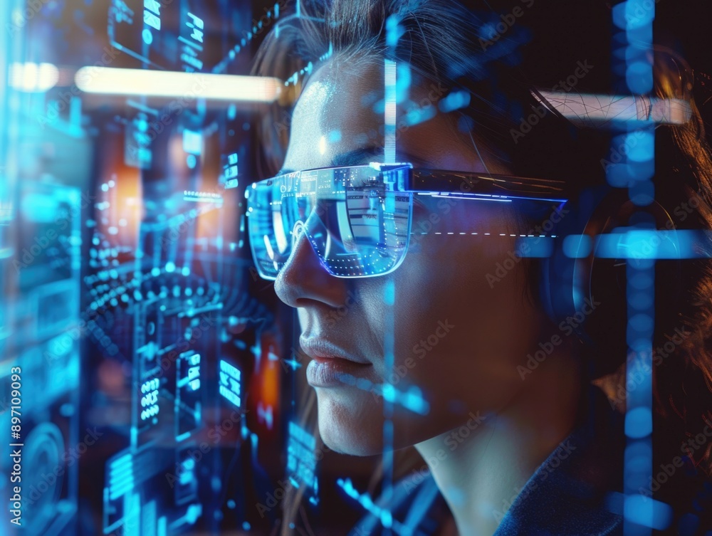 A person working on a laptop, focused on the screen A person working on a laptop, focused on the screen