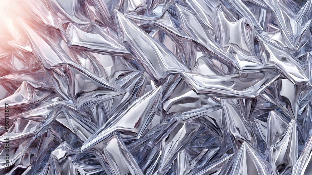 Shiny crumpled crystal texture pattern background and backdrop Shiny crumpled crystal texture pattern background and backdrop