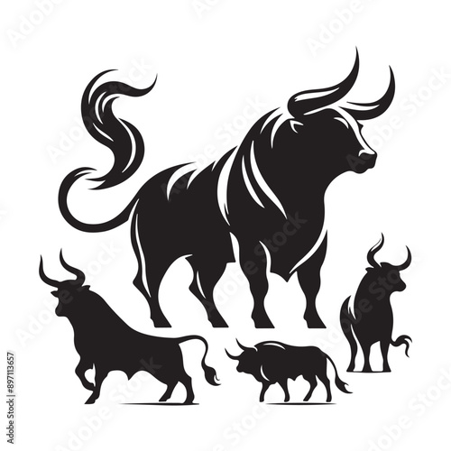 Cat Vector Art Black and White