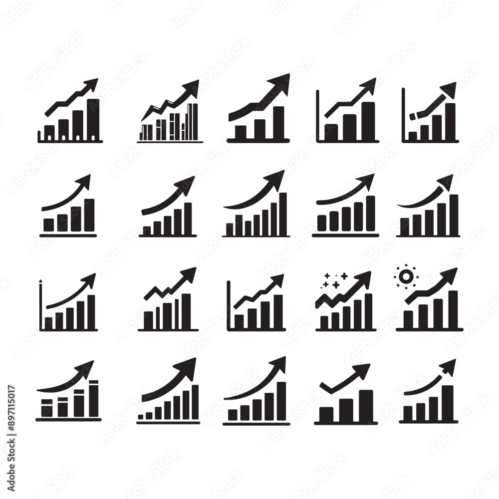 Obraz premium graph, chart, bar graph, line graph