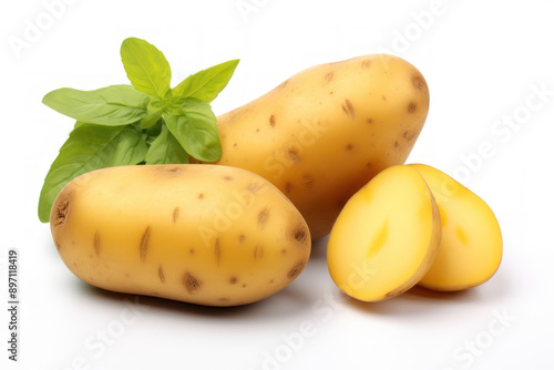 Potato isolated on white background