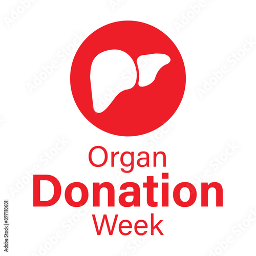 Organ donation week vector design and artwork. 2nd September. National organ donation day.