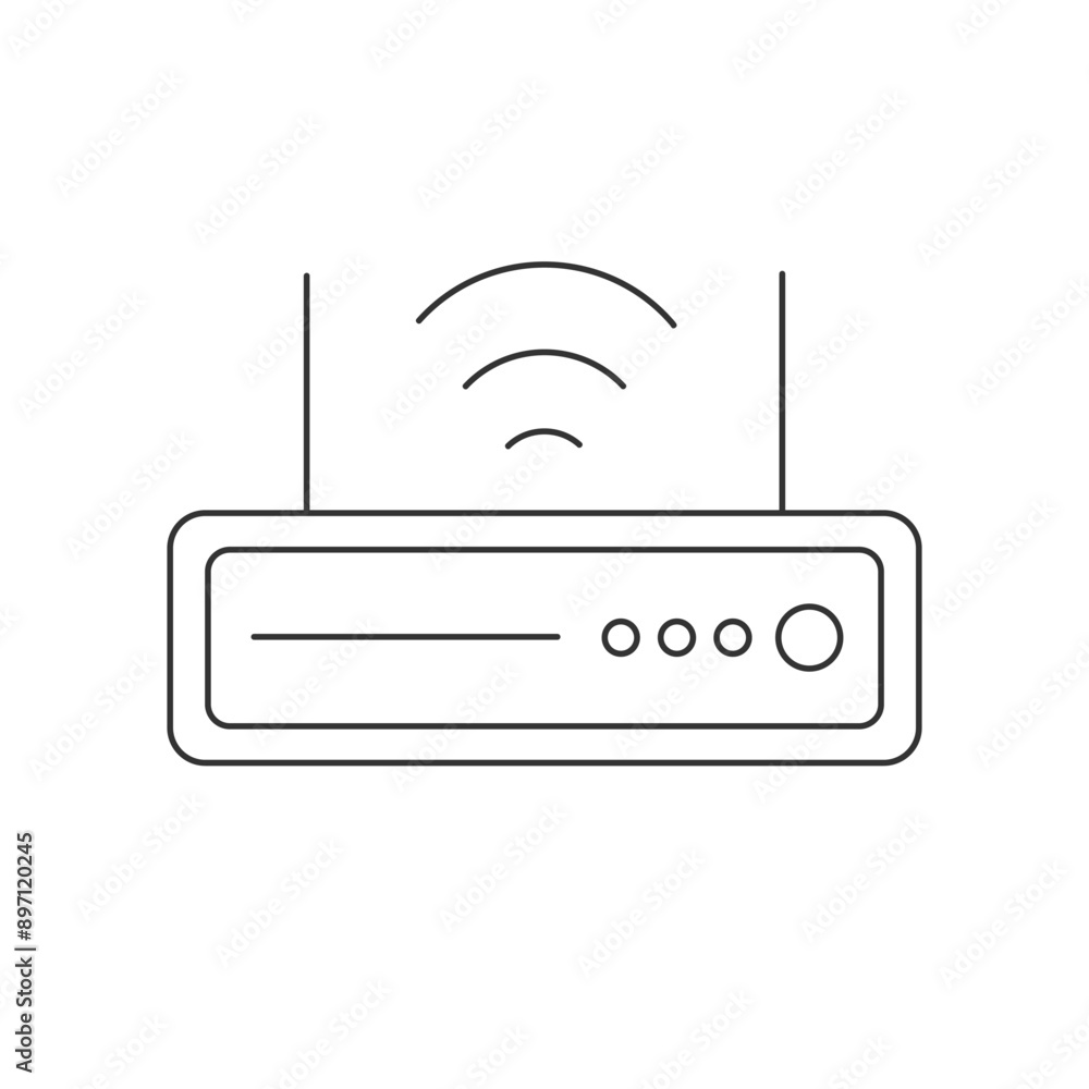 Router Modem Wifi Icon Vector Illustration Router Modem Wifi Icon Vector Illustration