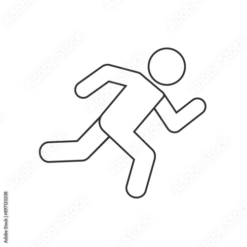 Runner icon. Logo element illustration. Runner symbol design. colored collection. Runner concept. Can be used in web and mobile