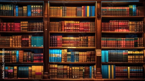 Bookshelf in a Library