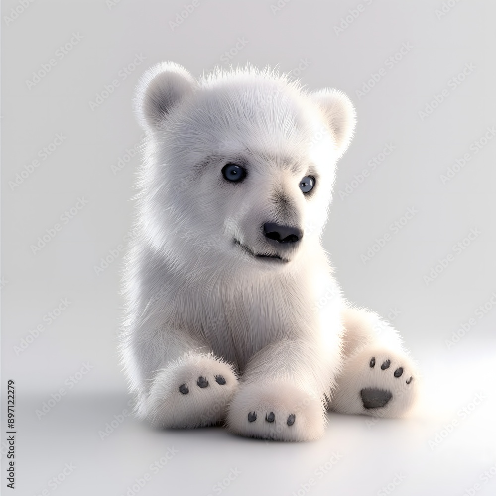 white polar bear cub white polar bear cub
