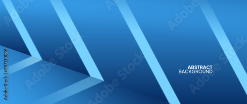 Abstract blue background with clashing slanted patterns. Futuristic design of geometric shapes. Vector illustration.	
