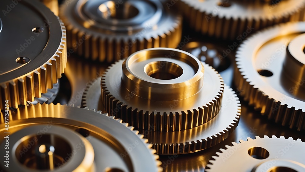 Close-Up Image of Interlocking Metal Gears with Intricate Mechanical Detail
Close-Up Image of Interlocking Metal Gears with Intricate Mechanical Detail