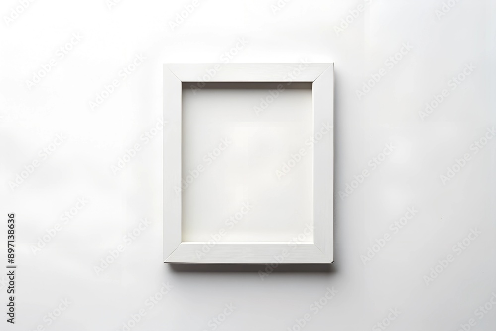 empty photo frame mockup on white background empty photo frame mockup on white background
