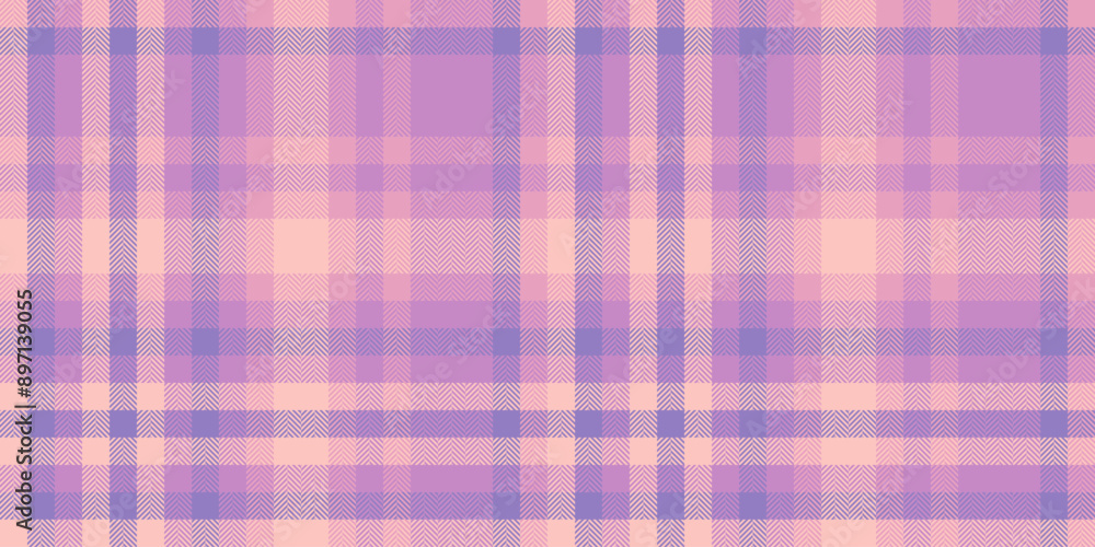 Frame tartan seamless textile, network check texture pattern. Kitchen vector fabric plaid background in purple and light colors. Frame tartan seamless textile, network check texture pattern. Kitchen vector fabric plaid background in purple and light colors.