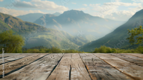 table in the mountains