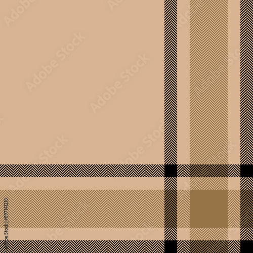 Plaid check pattern. Seamless fabric texture. Tartan textile print.