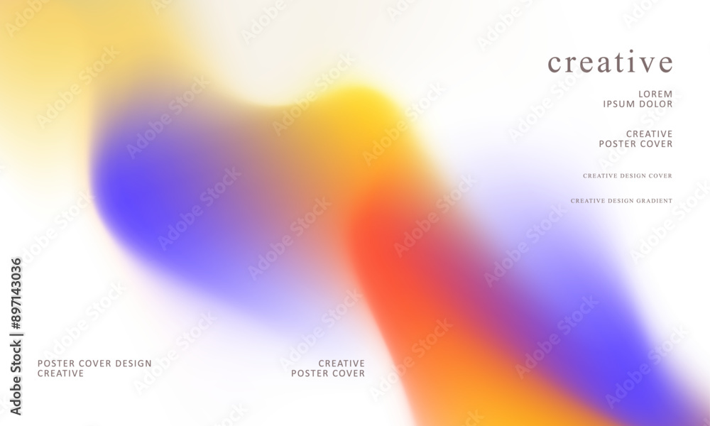 Fototapeta premium Trendy gradient mesh abstract design background. Abstract digital background