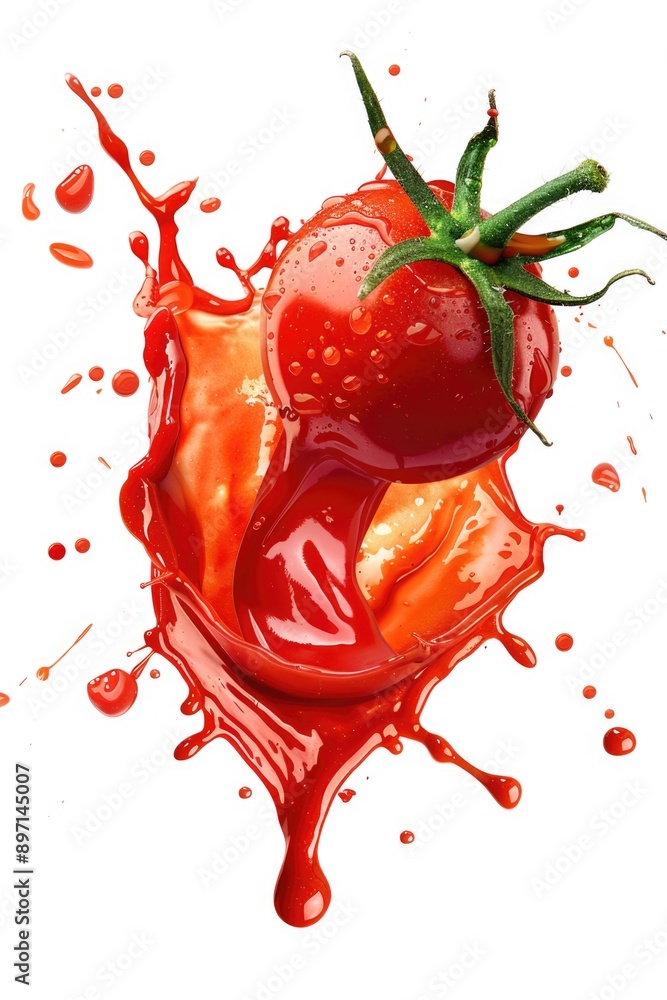 A fresh strawberry with a small amount of juice dripping out, suitable for food or product photography A fresh strawberry with a small amount of juice dripping out, suitable for food or product photography