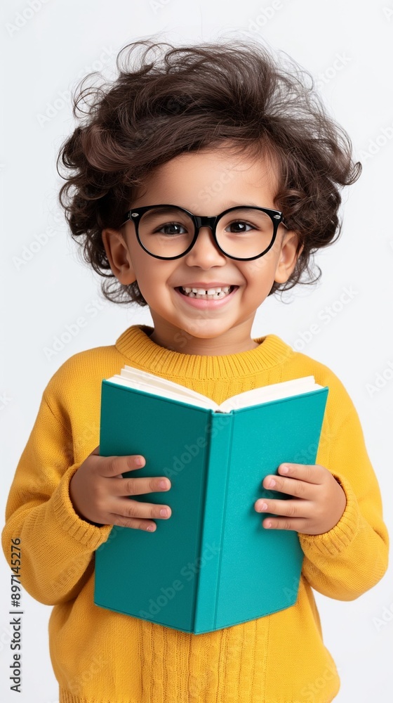 Boy with book in hands. Schoolboy at school. Happy child at study. Knowledge day. Back to school. Education and training Boy with book in hands. Schoolboy at school. Happy child at study. Knowledge day. Back to school. Education and training