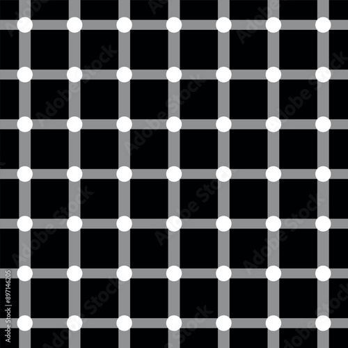 Scintillating Grid Optical Illusion Pattern