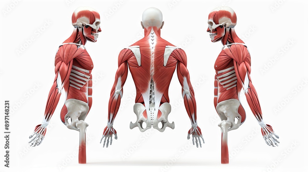 Target Muscles Chart Fotografie, Obraz A detailed diagram showing the muscle groups targeted ...