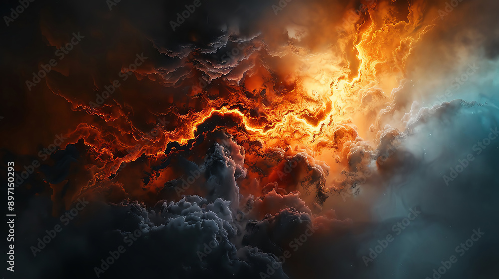 Mysterious and captivating vibe emanating from the composition Mysterious and captivating vibe emanating from the composition