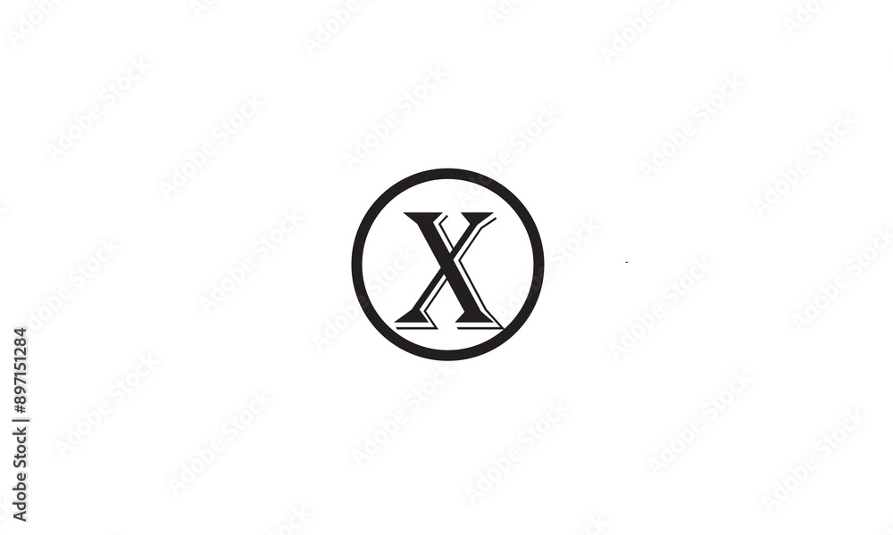 XX, X, Abstract Letters Logo Monogram XX, X, Abstract Letters Logo Monogram