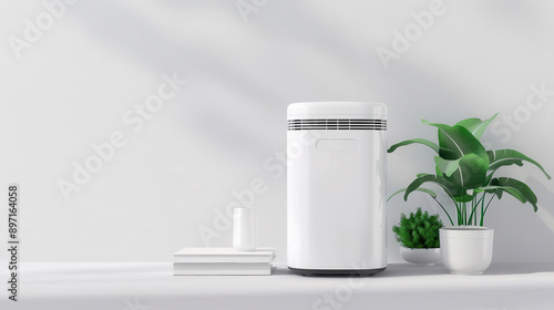 Eco-friendly air scrubber with low energy consumption, sustainable technology, green living