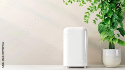 Eco-friendly air scrubber with low energy consumption, sustainable technology, green living