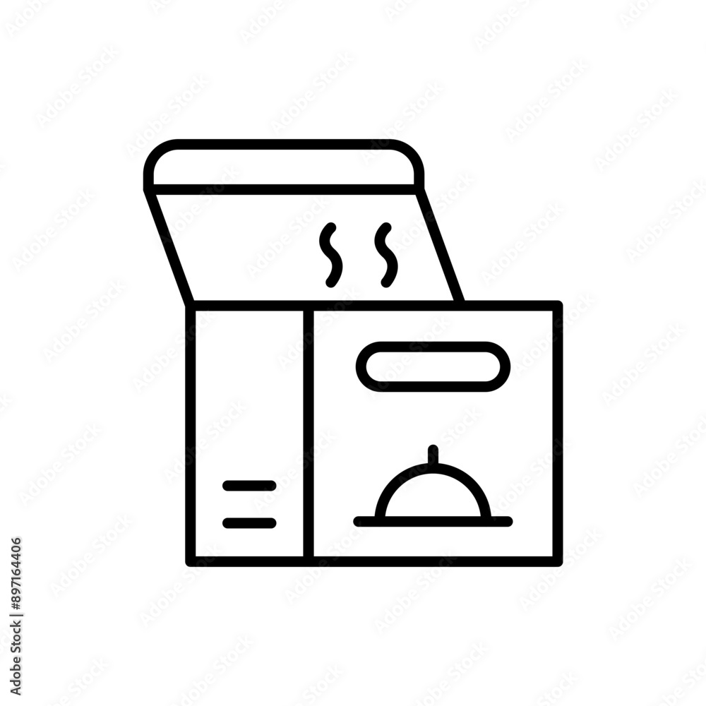 Food box outline icons, minimalist vector illustration ,simple transparent graphic element .Isolated on white background Food box outline icons, minimalist vector illustration ,simple transparent graphic element .Isolated on white background